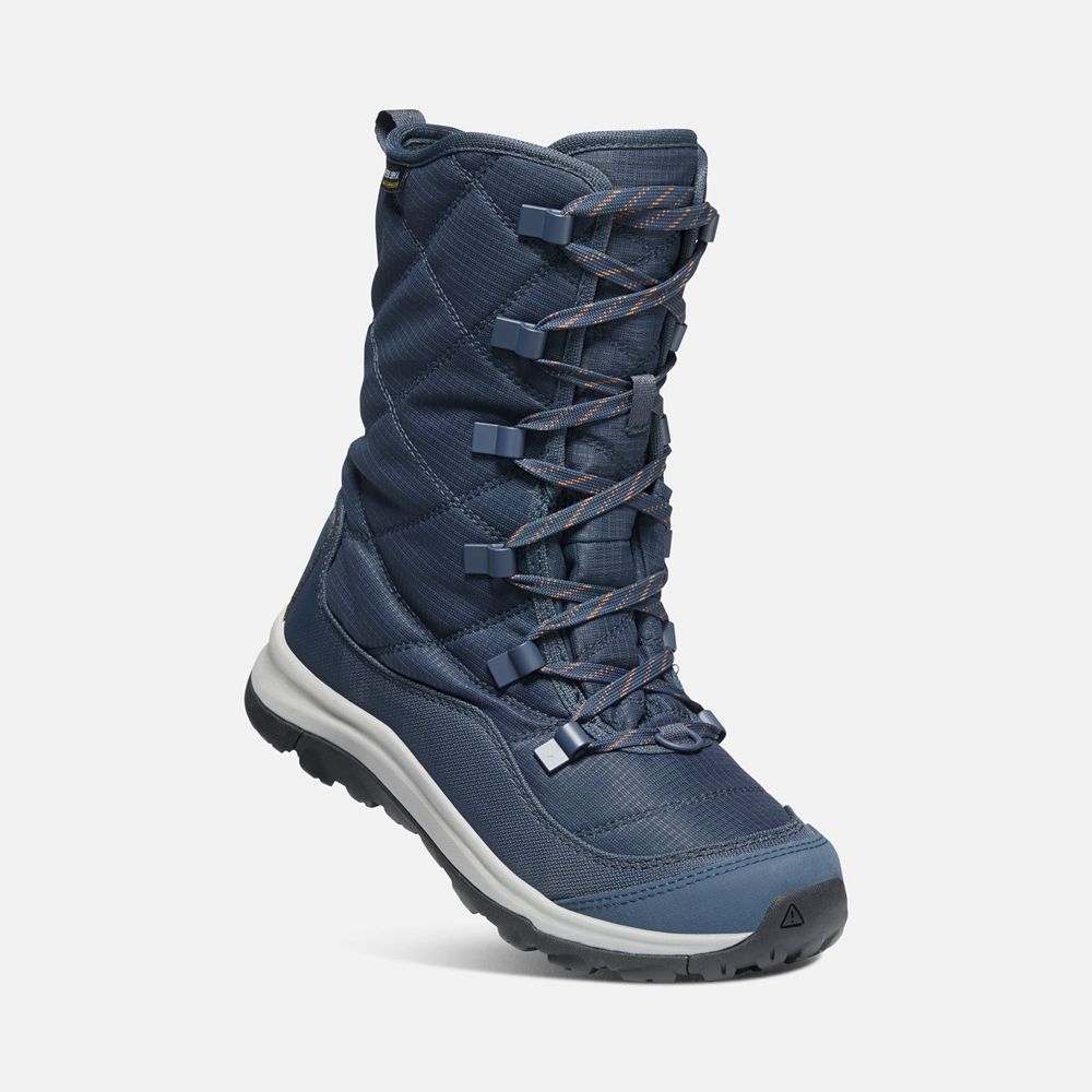 Keen Vinterkängor Dam Marinblå - Terradora Ii Lace Up Waterproof - 602197TOY